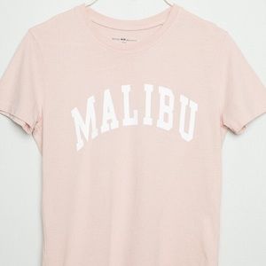 NWT BRANDY MELVILLE “Malibu” pink tee :)